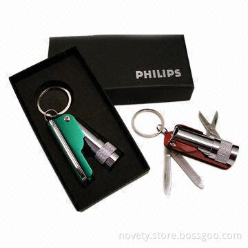 Multi-tool Set with LED Torch, Made of Stainless Steel Material